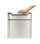 Dotykový odpadkový koš Simplehuman – 40 l, hranatý, matná nerez ocel, FPP - thumb (1)