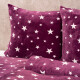 4Home Povlečení mikroflanel Stars violet , 160 x 200 cm, 70 x 80 cm - thumb (2)