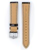 Řemínek Hirsch Capitano WR - černý - 20 mm - L – Standardní délka (doporučujeme) - 18 mm - Stříbrná - thumb (2)