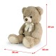 Rappa Velký plyšový medvěd Harvey kapučínový s visačkou, 78 cm - thumb (2)