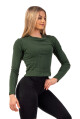 Nebbia Žebrované z organické bavlny 415 Dark Green - thumb (2)