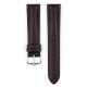 Řemínek Hirsch Kent - hnědý - 18 mm - L – Standardní délka (doporučujeme) - 16 mm - Stříbrná - thumb (1)