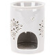 Porcelánová aromalampa Snow flower béžová, 8,5 x 12 cm - thumb (0)