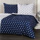 4Home Bavlněné povlečení Stars Navy blue, 140 x 200 cm, 70 x 90 cm - thumb (0)