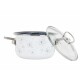 Belis Smaltovaný hrnec s poklicí Premium, bílá, 18 cm, 2,2 l, 2,2 l - thumb (2)