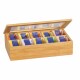 Kesper 58901 Organizér na čaje bambus, 10 přihrádek, 36 x 20 x 9 cm - thumb (1)
