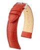 Řemínek Hirsch Duke - červený - 22 mm - M – Střední délka - 20 mm - Stříbrná - thumb (0)