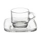 Orion Sada skleněných hrnků s podšálkem Cozy 6 ks, 0,091 ml, 91 ml - thumb (0)