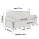 4Home Napínací potah na dvojkřeslo Style, 145 - 185 cm - thumb (6)