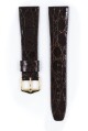 Řemínek Hirsch Prestige Crocodile - hnědý - 12 mm - M – Střední délka - 10 mm - Zlatá - thumb (1)