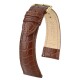 Řemínek Hirsch Aristocrat - hnědý - 22 mm - L – Standardní délka (doporučujeme) - 18 mm - Stříbrná - thumb (1)