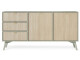 ArtPS Komoda TIMBER KSZ158 | béžová/zelená - thumb (0)
