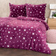 4Home Povlečení mikroflanel Stars violet , 160 x 200 cm, 70 x 80 cm - thumb (0)