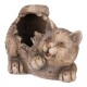 Obal na květiny Kočka, 21 x 12 x 13 cm, polyresin - thumb (1)