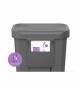 Pedálový odpadkový koš Simplehuman – 45 l, kapsa na sáčky, obdélníkový, šedý plast / nerez - thumb (2)