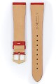 Řemínek Hirsch Massai Ostrich - červený, bílé prošití - 16 mm - M – Střední délka - 14 mm - Rose Gold - thumb (2)