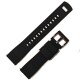 Silikonový řemínek, černý s černou sponou - 22 mm - thumb (0)