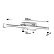 Rabalux 75016 koupelnové LED svítidlo Turgon, 13 W, chrom - thumb (3)