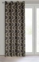 ArtFir Závěs FIELD K | černá/oranžová 140 x 250 cm - thumb (1)