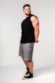 Pánské šortky Nebbia  Washed-off Gym Sweatshorts NO BS Light Grey M - thumb (4)