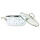 Belis Smaltovaný rendlík s poklicí Premium, bílá, 20 cm, 2,3 l, 2,3 l - thumb (2)