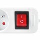 Solight prodlužovací přívod s vypínačem 3z bílá, 2 m - thumb (1)