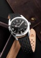 Nivada Grenchen Super Antarctic 3.6.9 Black Vintage - Black Leather White Stitching - thumb (11)