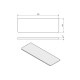 SAPHO 23484 police 80 x 10 x 0,8 cm, čiré sklo - thumb (1)
