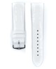 Řemínek Hirsch Diva - bílý - 20 mm - M – Střední délka - 18 mm - Stříbrná - thumb (1)
