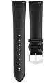 Řemínek Hirsch Hevea - černý - 22 mm - L – Standardní délka (doporučujeme) - 20 mm - Stříbrná - thumb (2)