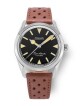 Nivada Grenchen Super Antarctic 35 mm - Black Beige Luminova - Brown Racing Strap - thumb (0)