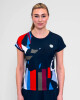 Dámské tričko BIDI BADU  New York 2024 Capsleeve Dark Blue/Red - thumb (2)