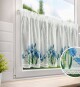 ArtFir Krátká záclona ALA P | bílá/modrá 150 x 60 cm - thumb (0)