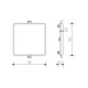 Panlux PN14300011 Podhledové LED svítidlo Downlight Square 12 W, přírodní bílá - thumb (2)