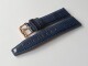 Kožený řemínek Vostok Europe Croco pro GAZ 14 Limousine 6S21-565B596 - 23 mm/modrý/zlatá spona - thumb (1)