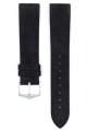 Řemínek Hirsch Osiris Nubuk - černý - 18 mm - M – Střední délka - 16 mm - Stříbrná - thumb (1)