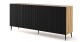 ARTBm Komoda RAVENNA B 3D3S 200 | dub artisan / černá matná Provedení: Dub artisan / černý mat / zlaté nohy - thumb (1)