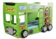 Artplast Dětská patrová postel HAPPY BUS | zelený 90 x 190 cm - thumb (2)
