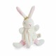 Doudou Dárková sada - Hračka s úchytem na dudlík králíček 15 cm - thumb (0)