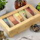 Kesper 58900 Organizér na čaje bambus, 5 přihrádek, 36 x 20 x 9 cm - thumb (1)