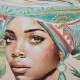 ArtFir Obraz WOMAN 607 | zelená 70 x 100 cm - thumb (1)
