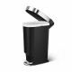 Simplehuman Pedálový oválný odpadkový koš 40 l, černá - thumb (1)
