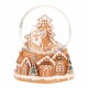 Vánoční sněžítko Perníkový Santa Claus, polyresin, 9 cm - thumb (0)