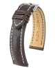 Řemínek Hirsch Capitano WR - hnědý - 18 mm - L – Standardní délka (doporučujeme) - 16 mm - Stříbrná - thumb (0)