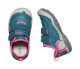 Dětská outdoorová obuv Keen Knotch Hollow Ds Blue Coral/Pink Peacock  US 13 - thumb (2)