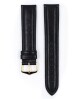 Řemínek Hirsch Ascot - černý, lesk - 18 mm - L – Standardní délka (doporučujeme) - 16 mm - Zlatá - thumb (1)