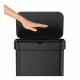 Simplehuman Obdélníkový bezdotykový koš s hlasovým a pohybovým ovládáním 58 l, černá - thumb (4)