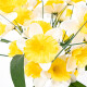 Umělá květina Narcis žlutobílá, 40 cm - thumb (1)