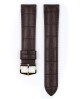 Řemínek Hirsch Duke - hnědý - 24 mm - M – Střední délka - 22 mm - Stříbrná - thumb (2)