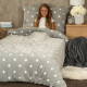 4Home Povlečení mikroflanel Stars grey, 140 x 200 cm, 70 x 90 cm - thumb (11)